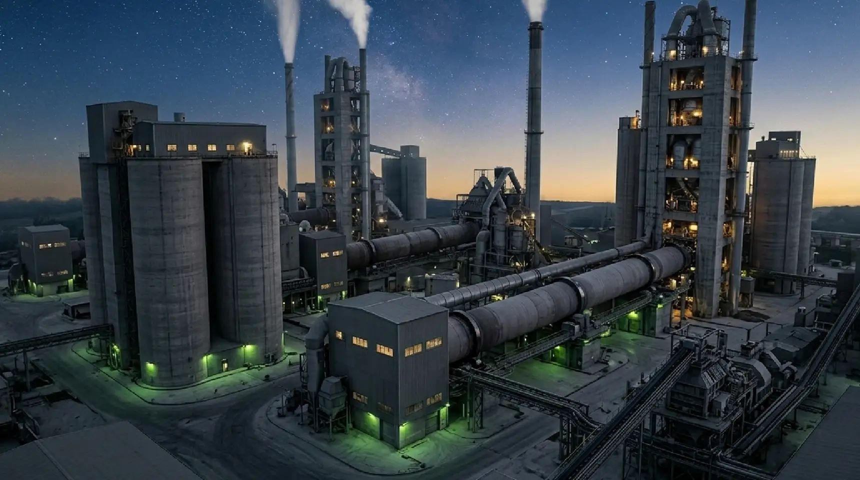 Planta cementera industrial autorizada para co-procesamiento de neumáticos fuera de uso